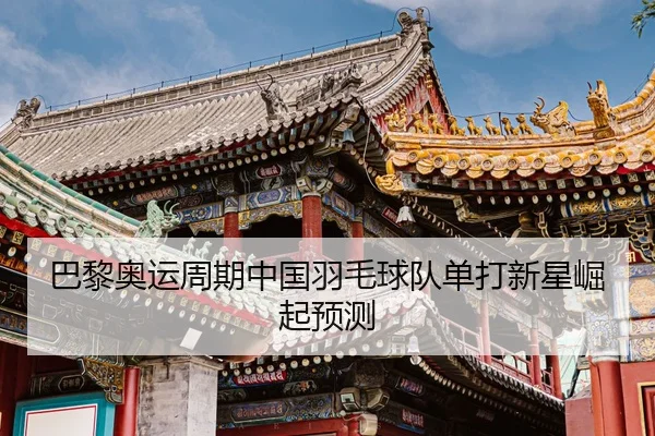 巴黎奥运周期中国羽毛球队单打新星崛起预测